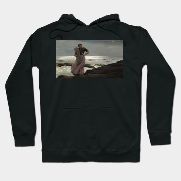 A Light on the Sea by Winslow Homer Hoodie by Classic Art Stall